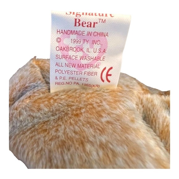 TY Beanie Baby 1999 SIGNATURE BEAR Original Vtg Retired Collectible Rare Errors - Picture 7 of 11